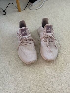 adidas Women's Knit Sneakers in Pale Pink